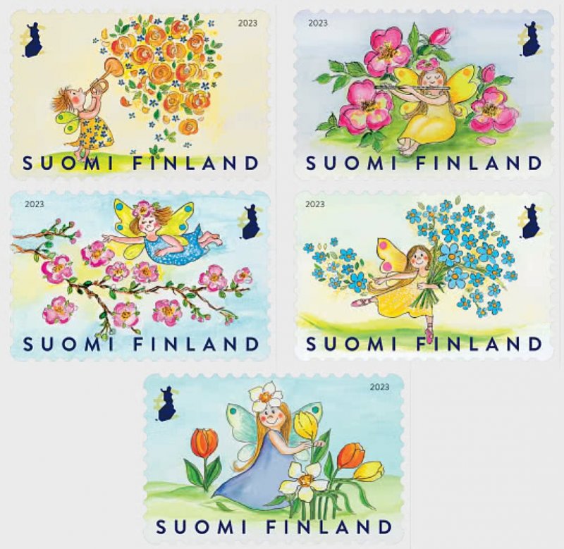 Finland 2023 Spring in the air set of 5 stamps mint - Image 1