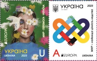 Ukraine 2023 Europa CEPT Peace set of 2 stamps MNH