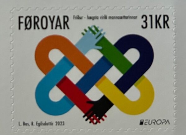 Faroe Islands Denmark 2023 Europa CEPT Peace self-adhesive (!) stamp MNH