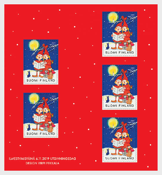 Finland Finnland Finlande 2019 Christmas Posti special booklet with 5 stamps MNH