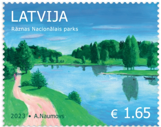 Latvia Lettland 2023 National park Raznas stamp MNH