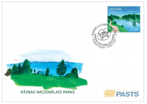Latvia Lettland 2023 National park Raznas FDC - Image 1