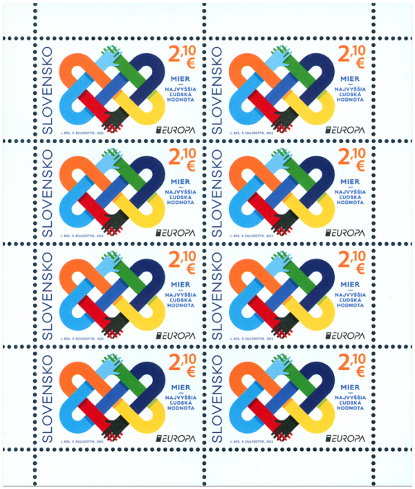 Slovakia 2023 Europa CEPT Peace sheetlet MNH