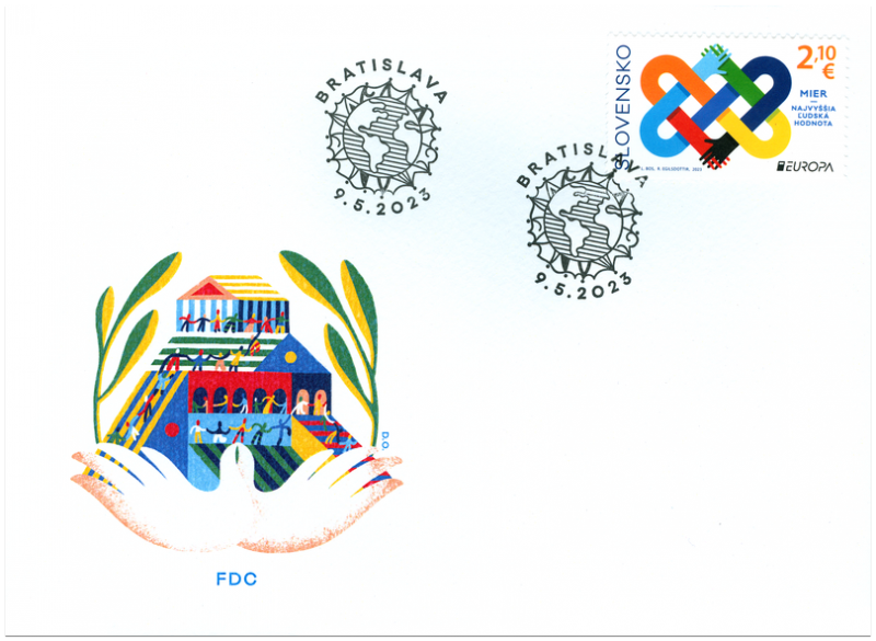 Slovakia 2023 Europa CEPT Peace FDC - Image 1
