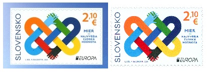 Slovakia 2023 Europa CEPT set of 2 stamps : perforated and self-adhesive MNH