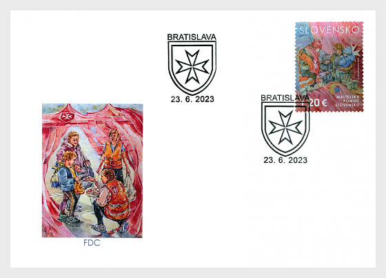 Slovakia 2023 Help for Ukraine Joint Issue with Sovereign Military Order of Malta FDC
