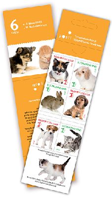 Finland Finnland Finlande 2012 Puppies and kittens are pets set of 6 stamps in booklet MNH