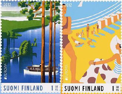 Finland Finnland Finlande 2012 Europa CEPT visit to Finland strip of 2 stamps MNH