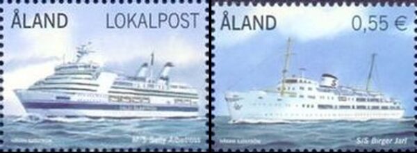 Aland islands Åland Finland 2012 Ships Passenger ferries set of 2 stamps MNH