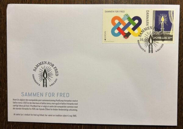 Denmark Danemark Danmark 2023 Europa CEPT Peace Set FDC