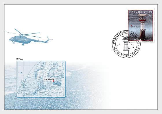 Latvia Lettland Lettonie 2021 Lighthouse Irbes FDC
