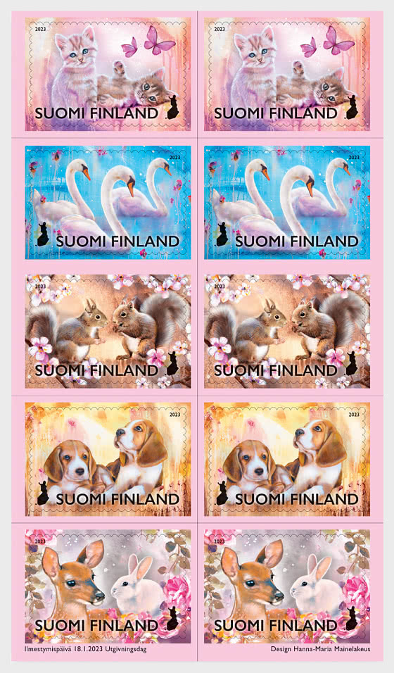 Finland Finnland Finlande 2023 Close friends sheetlet mint