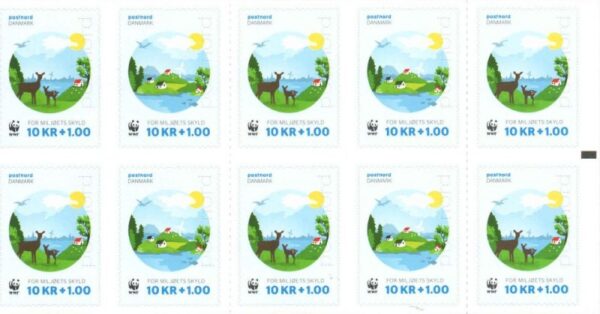 Denmark Danemark Danmark 2015 WWF PostNord sheetlet MNH