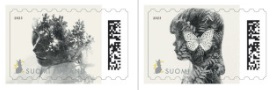 Finland Finnland Finlande 2023 Posti´s Art Award strip of 2 stamps mint