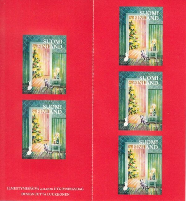 Finland Finnland Finlande 2020 Christmas 5 stamps in special booklet MNH