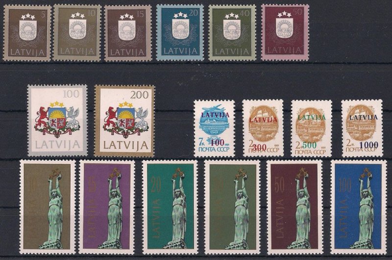 Latvia Lettland Lettonie 1991 Stamps Year set MNH - Image 1