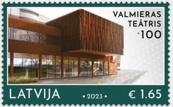 Latvia Lettland Lettonie 2023 Valmiera Theater 100 ann stamp mint