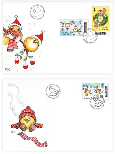 Finland Finnland Finlande 2023 Merry Christmas and Happy New Year ! FDC set *