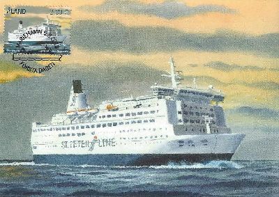 Aland Finland 2013 Baltic ferries joint with Russia Maxicard