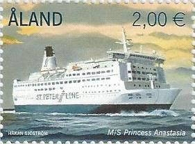 Aland Finland 2013 Baltic ferries Ships joint with Russia Stamp MNH