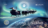 Finland Finnland Finlande 2020 Europa CEPT Old postal routes Santa's way Posti stamp MNH