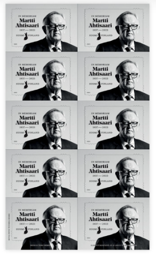 Finland Finnland Finlande 2023 Martti Ahtisaari In Memoriam President Nobel laureate sheetlet MNH