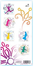 Finland Finnland Finlande 2010 Jumps of happiness set of 5 stamps in block MNH