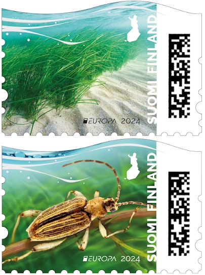 Finland Finnland Finlande 2024 Europa CEPT Underwater fauna & flora set of 2 stamps MNH