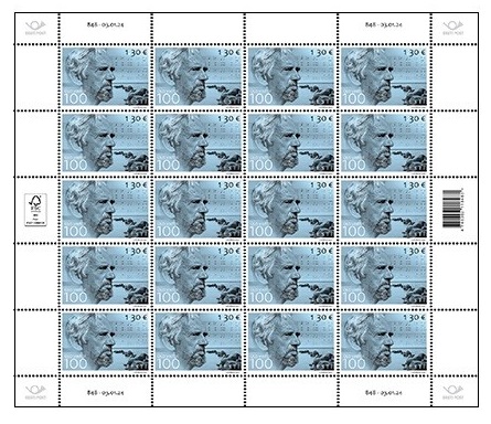 Estonia Estland Estonie 2024 Ulo Vinter composer 100 ann Omniva Sheetlet MNH