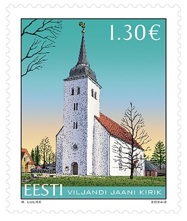 Estonia Estland Estonie 2024 St. John’s Church in Viljandi Omniva stamp MNH