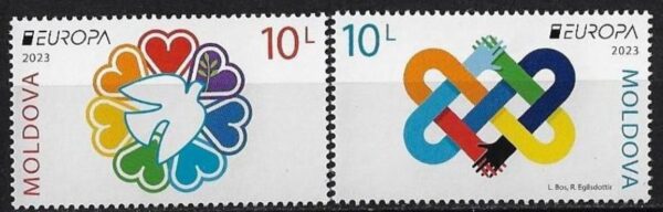 Moldova Moldavia Moldavien 2023 Europa CEPT Peace set of 2 stamps MNH **