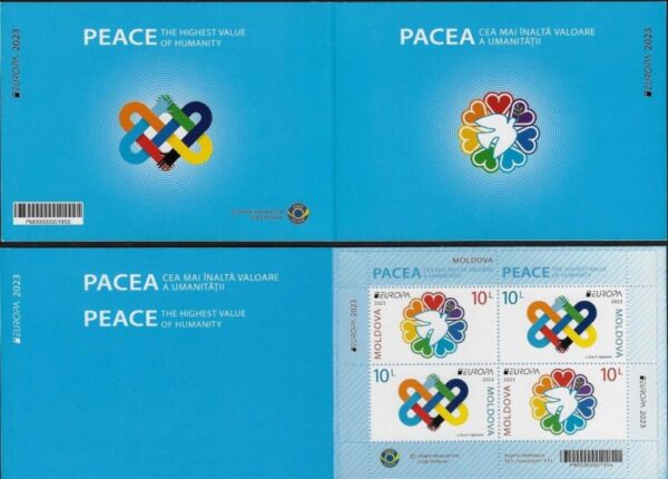 Moldova Moldavia Moldavien 2023 Europa CEPT Peace limited edition block in booklet MNH **