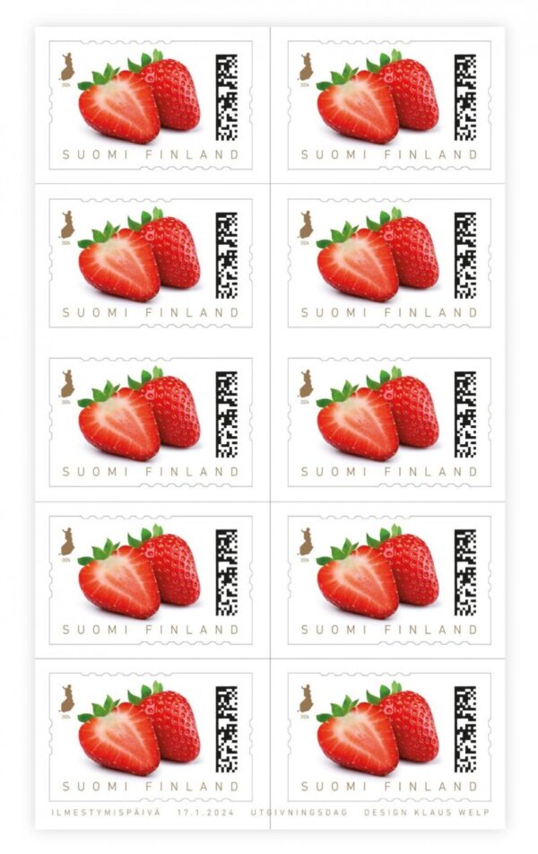 Finland Finnland Finlande 2024 Strawberry Taste of summer Posti sheetlet  booklet MNH