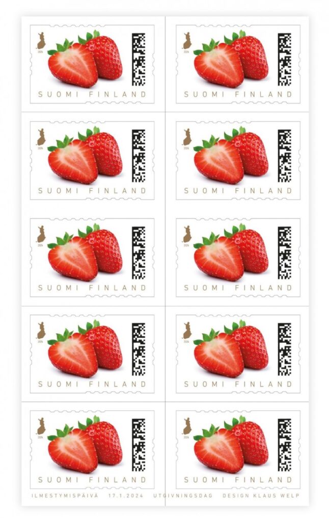 Finland Finnland Finlande 2024 Strawberry Taste of summer Posti sheetlet booklet MNH