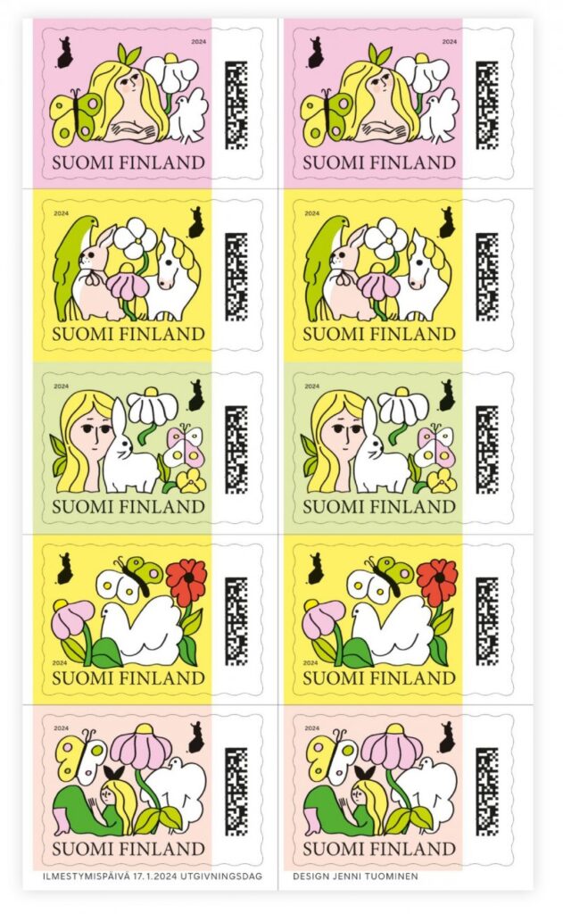 Finland Finnland Finlande 2024 Spring dreams symbolic contemporary art Posti sheetlet | booklet MNH