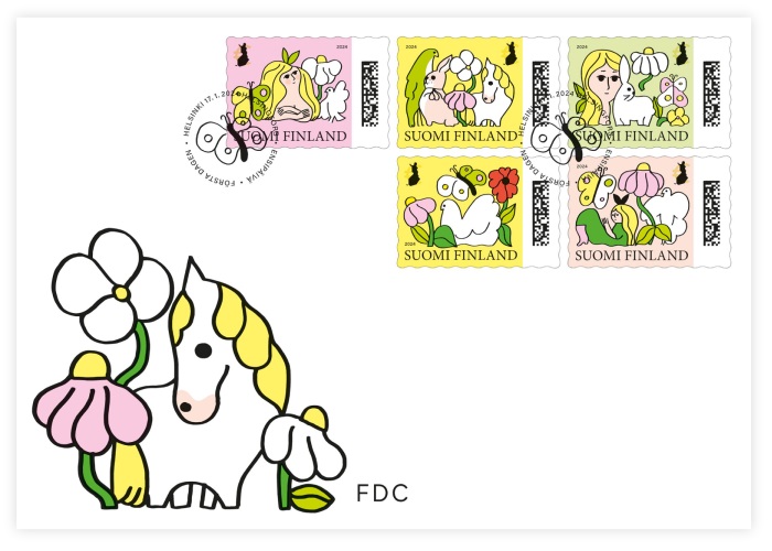 Finland Finnland Finlande 2024 Spring dreams symbolic contemporary art Posti FDC - Image 1