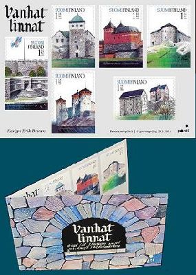 Finland Finnland Finlande 2014 Ancient castles and fortresses set of 6 stamps in booklet MNH