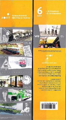Finland 2012 Finnish railways VR 150 ann Trains set of 6 stamps in booklet MNH