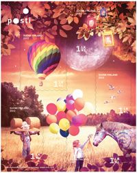 Finland Finnland Finlande 2012 Autumn dreams set of 5 stamps in block MNH