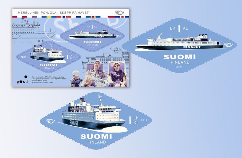 Finland 2014 Norden joint issue Sea ferries Life at the sea ships block MNH - Image 1