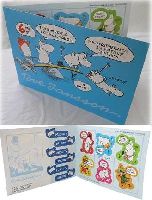Finland Finnland Finlande 2013 Moomin Troll favorites set of 6 stamps in booklet MNH