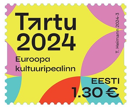 Estonia Estland Estonie 2024 European Capital of Culture Tartu Omniva stamp MNH
