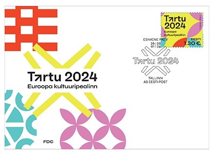 Estonia Estland Estonie 2024 European Capital of Culture Tartu Omniva FDC