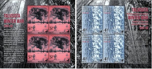 Finland Finnland Finlande 2024 Winter War 1939-40 BeePost set of 2 sheetlets MNH