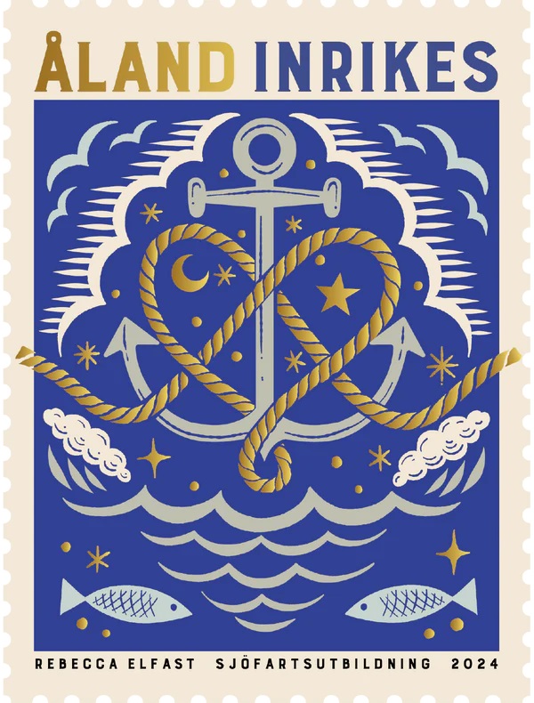 Aland islands Åland Finland 2024 170 ann of maritime education on Åland stamp MNH