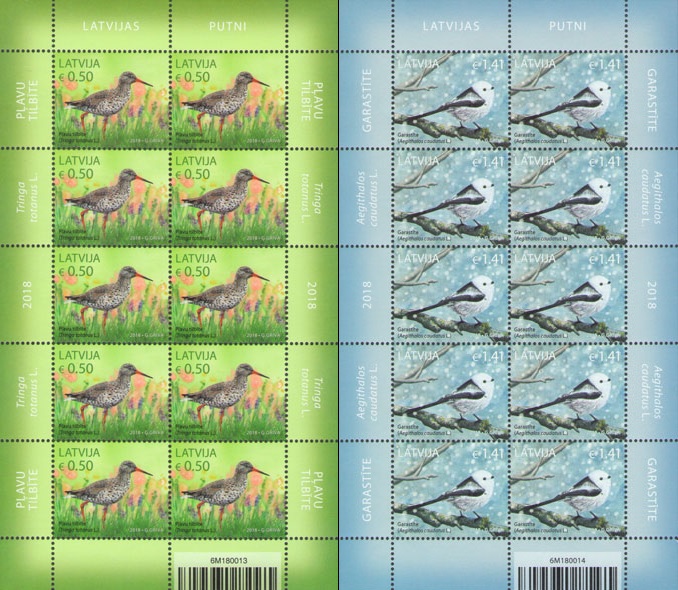 Latvia Lettland Lettonie 2018 forest birds set of 2 sheetlets MNH - Image 1