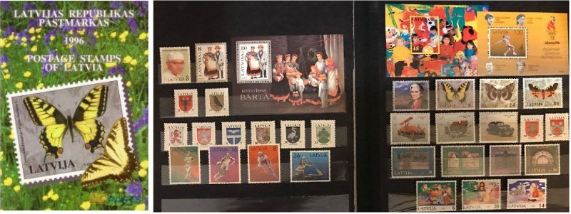 Latvia Lettland Lettonie 1996 Stamp Year set MNH - Image 1