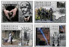 Ukraine 2024 10th anniversary of the Russian invasion 'And there will be spring!' set of 4 maxicards