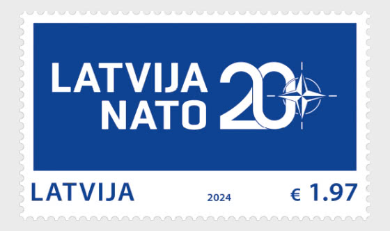 Latvia Lettland Lettonie 2024 LV in NATO 20 ann stamp MNH