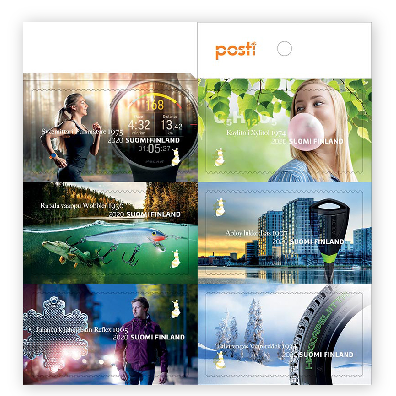 Finland Finnland Finlande 2020 Made in Suomi Inventions Posti set of 6 stamps in booklet MNH - Image 1